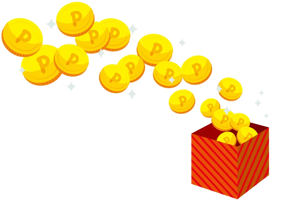 エポスポイント投資体験を使ってエポスポイントが順調に増えているイメージ画像