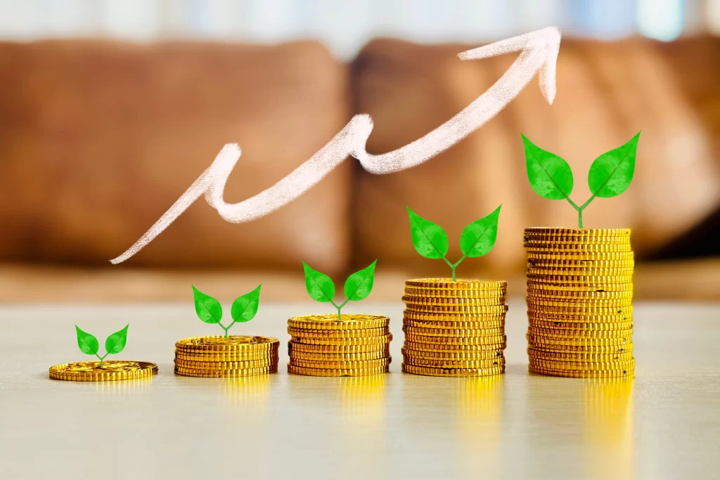 SBI証券でVポイント投資を始めて資産形成しているイメージ